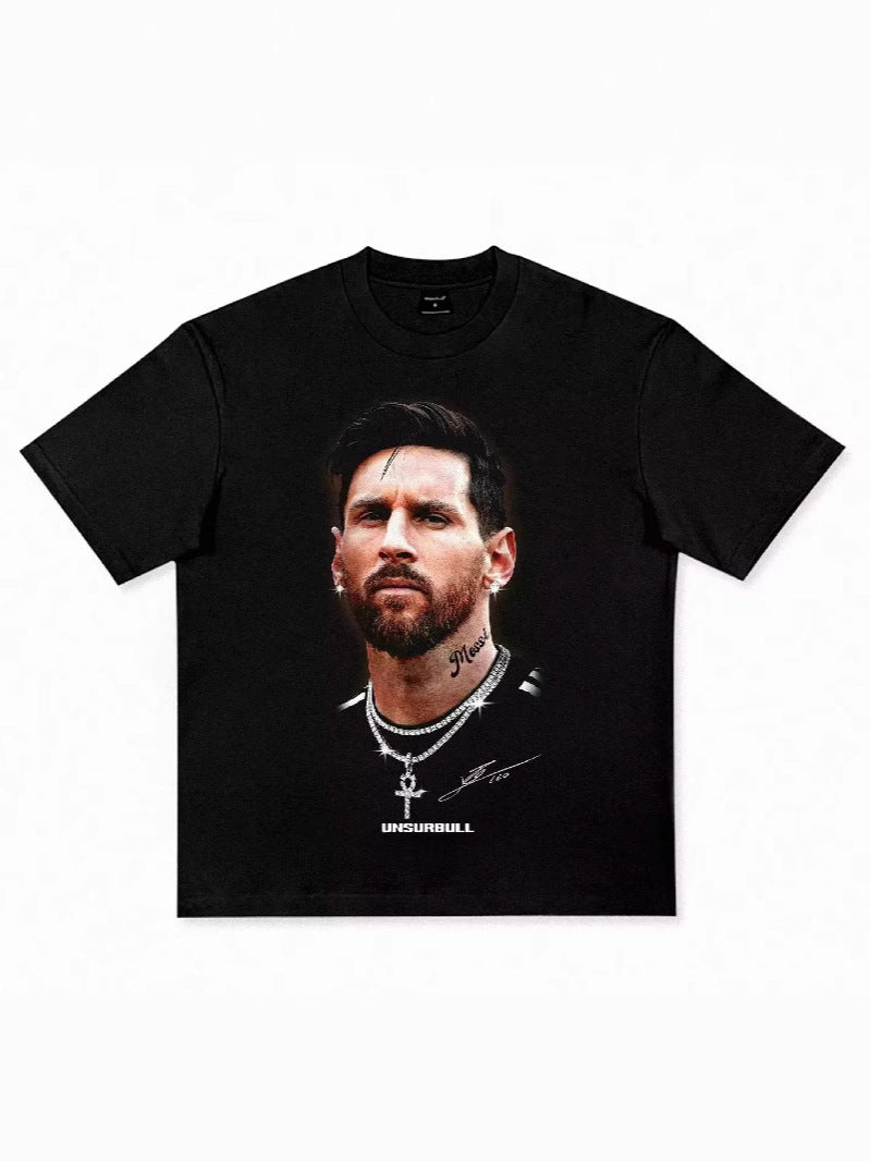 Cristiano Ronaldo Neymar Print Men's T-Shirt - Lightweight Polyester