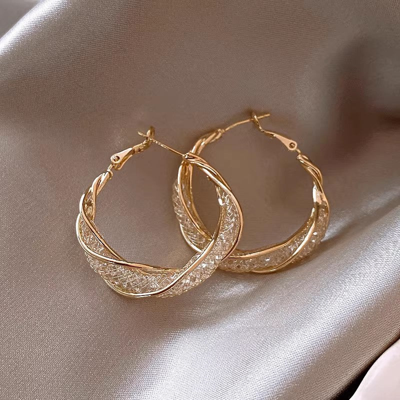 Pearl Geometric Earrings
