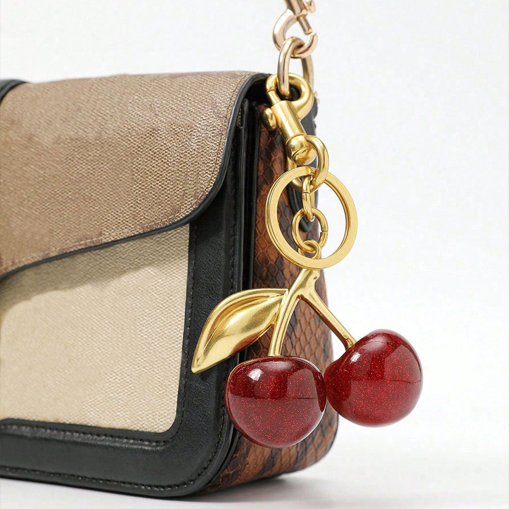 GleamCherry Resin Keychain Charm