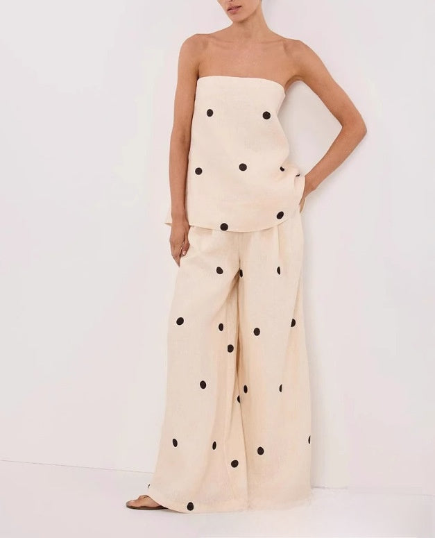 Casual set polka dots