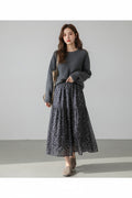 Retro Forest-Style Floral Skirt