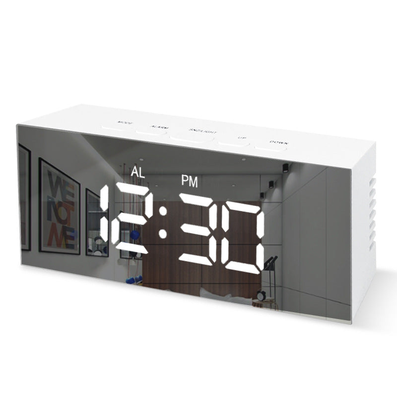 LED Digital Mirror Alarm Clock with Temperature Display