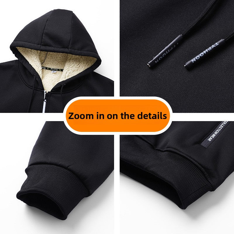 Loose and thick sheepskin jacket