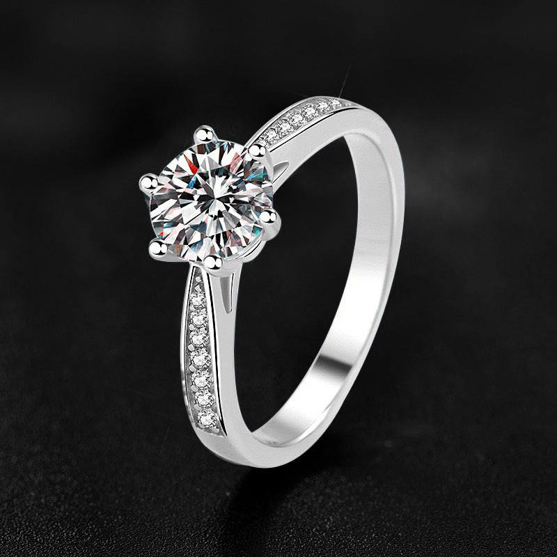 Adjustable Simulated Moissanite Women's Ring