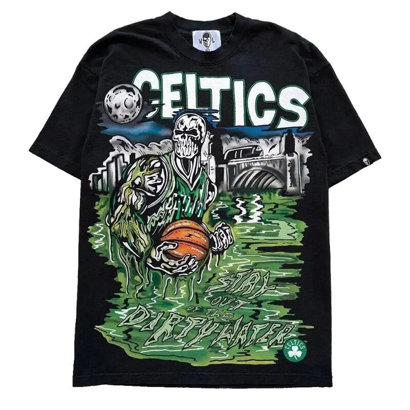 Cotton Loose Fit Cartoon T-Shirt - 100% Cotton, Moisture Wicking