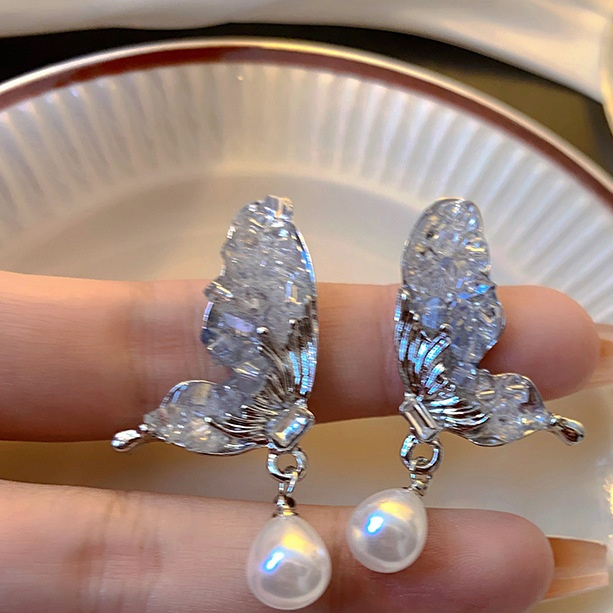 Pearl Geometric Earrings