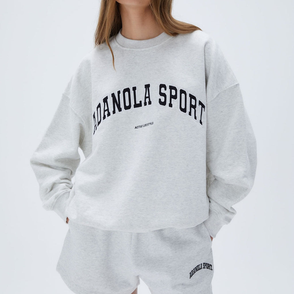 Women's Letter Embroidered Casual Sweatshirt