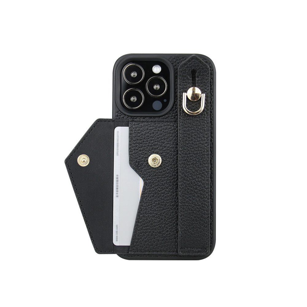 Multifunctional phone case with hanging strap, card holder and stand