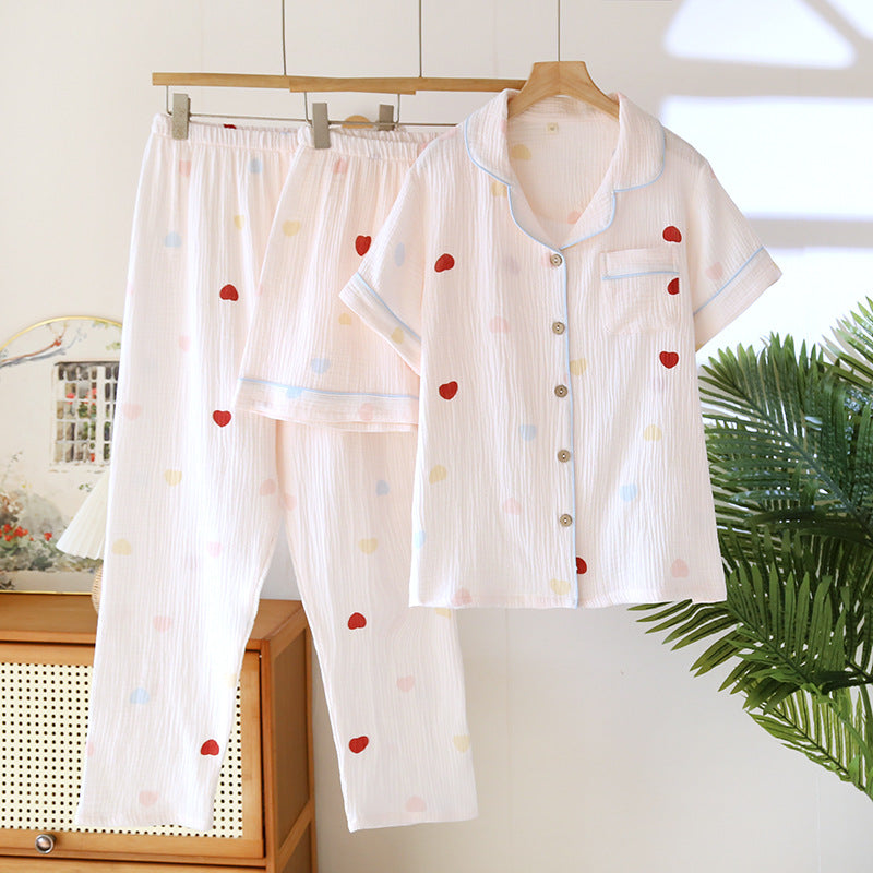 Three-piece lightweight pajama set