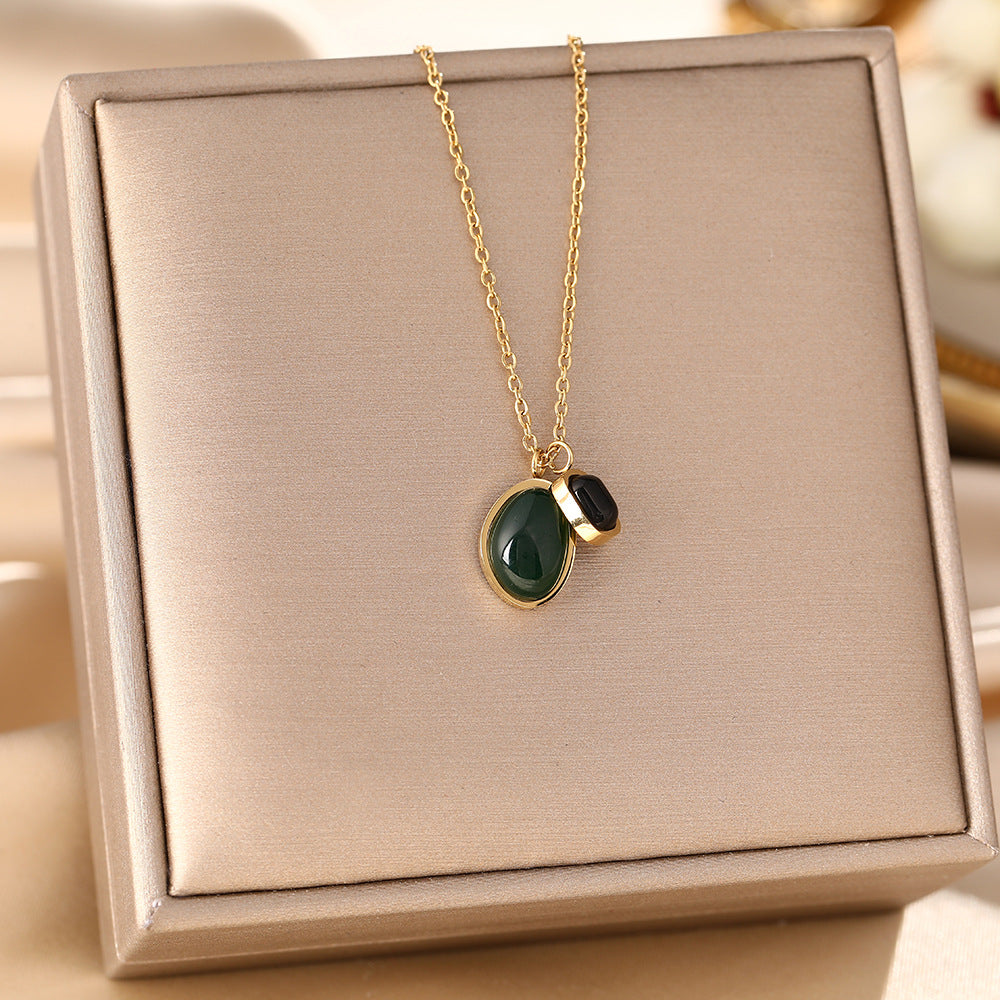 All-titanium steel necklace