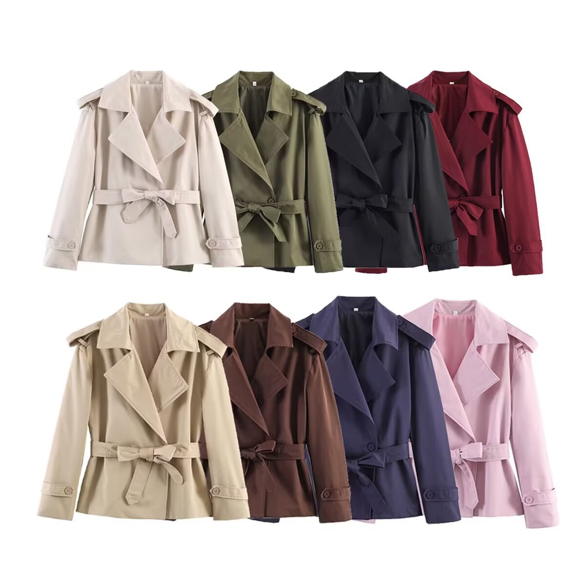 Short coat trench coat