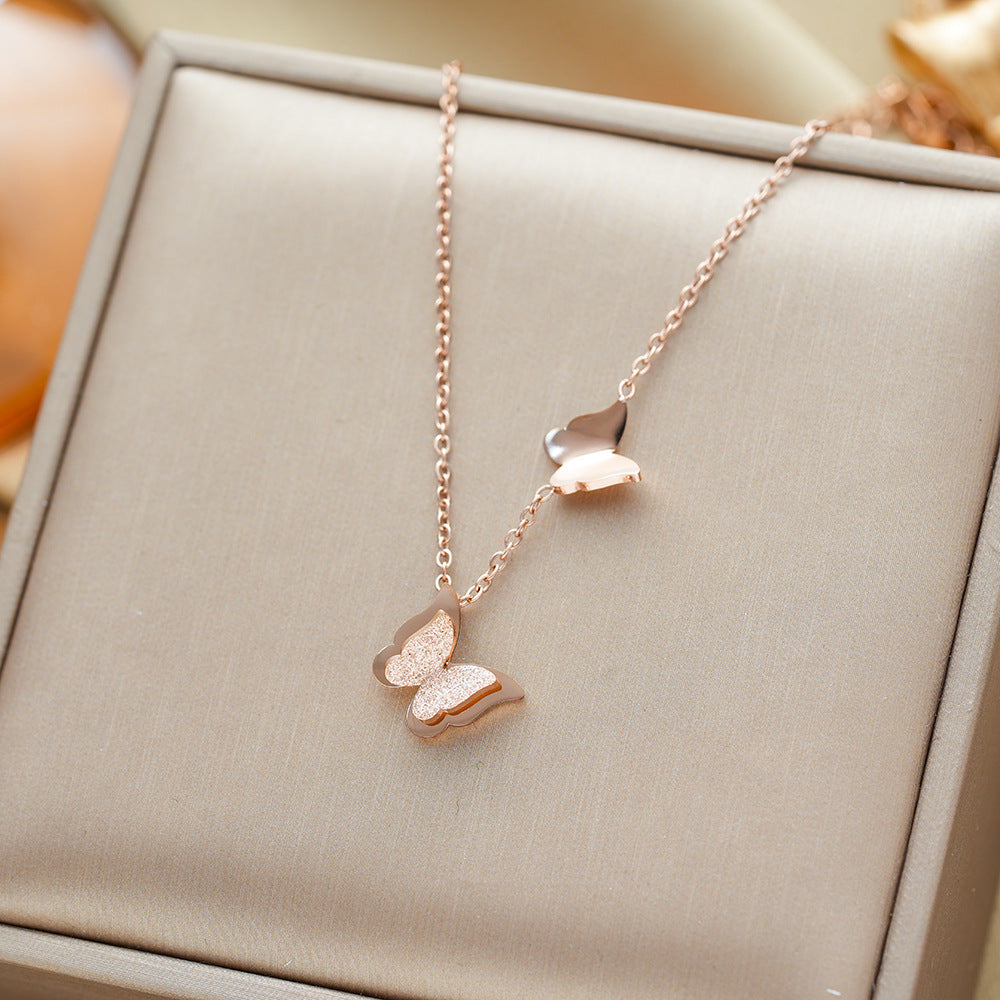All-titanium steel necklace