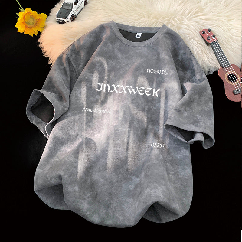 Mens Tie-Dye T-Shirt with Vintage Style and Sorona Fabric