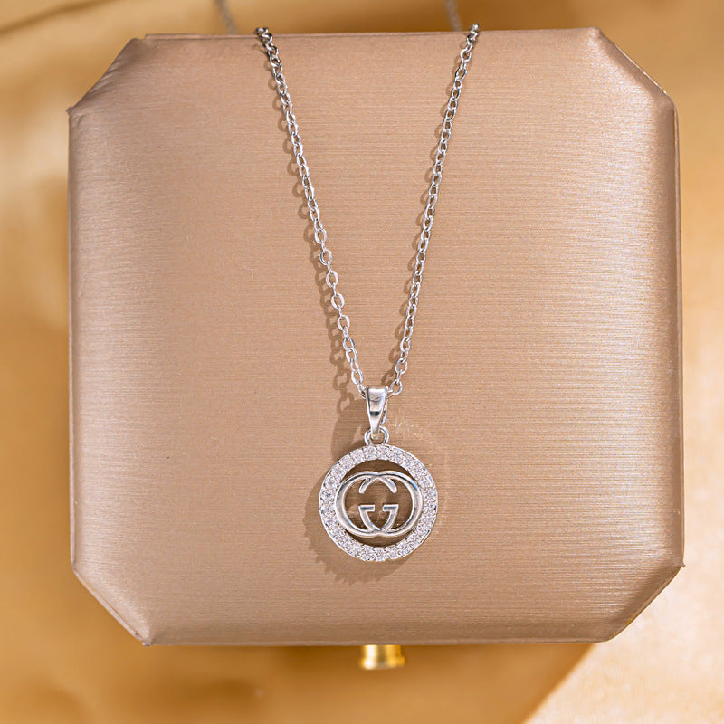 Butterfly Pendant Titanium Steel Necklace