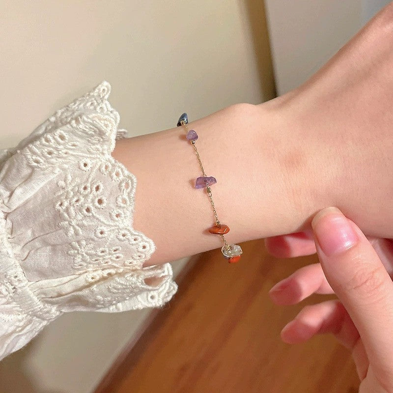 Cool and Elegant Winter Snowflake Exquisite Light Luxury Niche Design Zircon High-End Adjustable Fashion Bracelet
