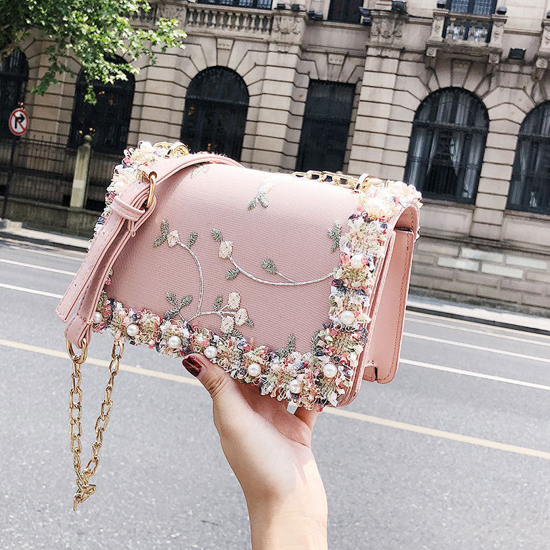 Tote Small Bag New Lace Crossbody Chain Shoulder Bag Fashion Women's Bag