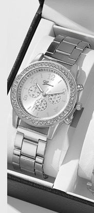 Women's Three-Eye Quartz Diamond Watch