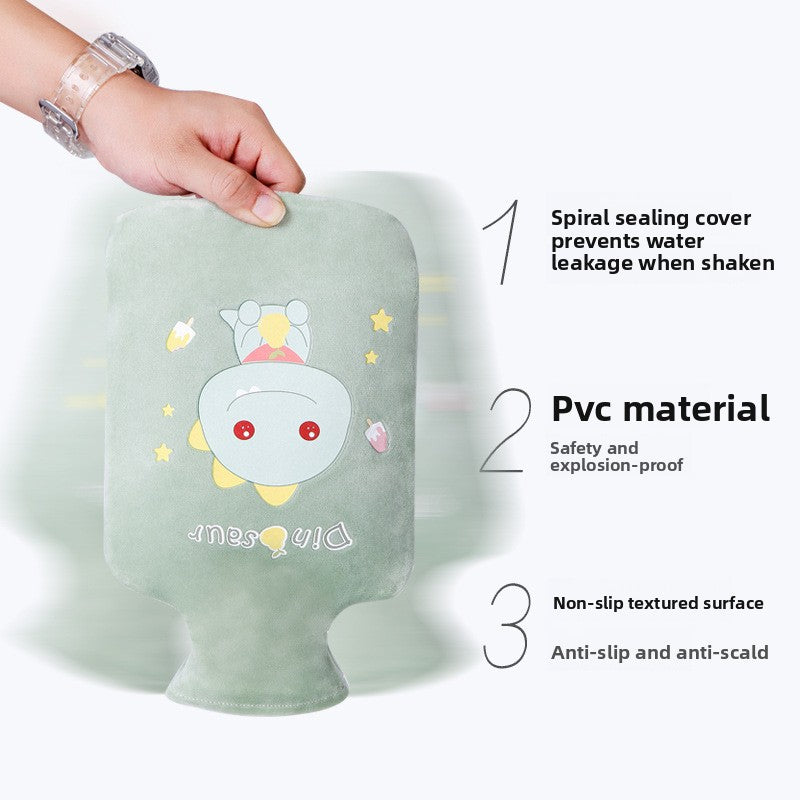 Plush Cartoon Hot Water Bottle for Warmth
