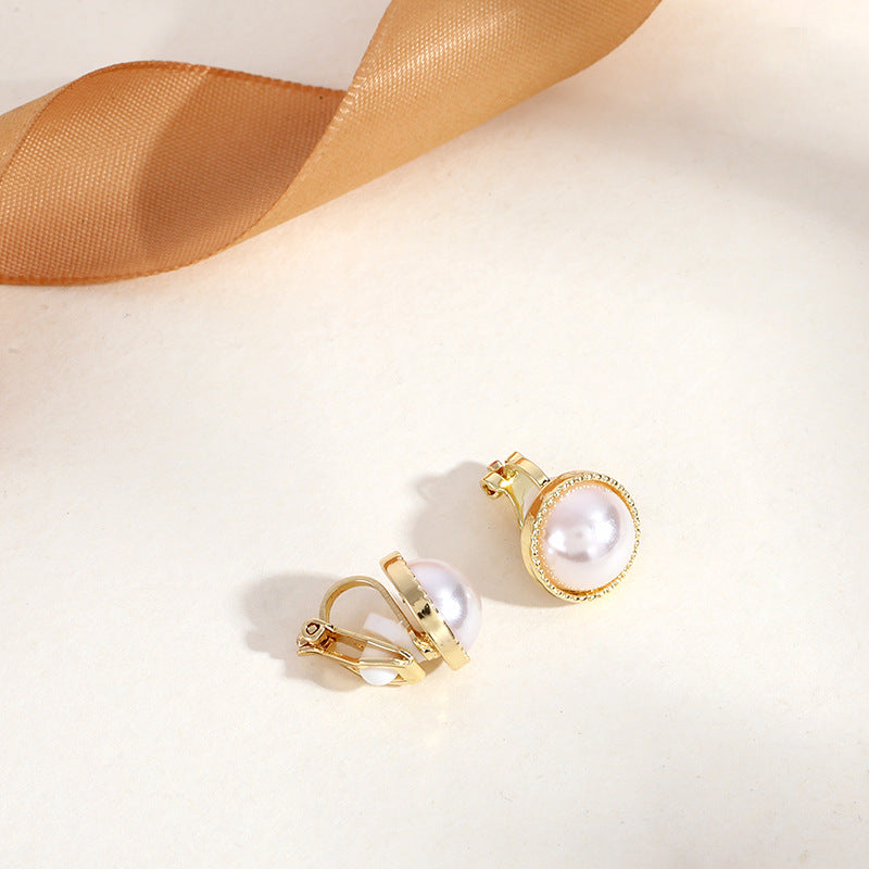 Lustrelace Pearl Ear Clips