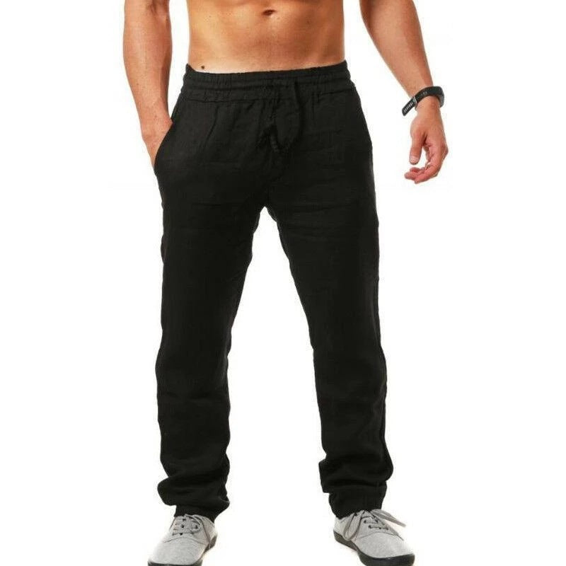 Men's Breathable Cotton and Linen Sports Pants - product image 4