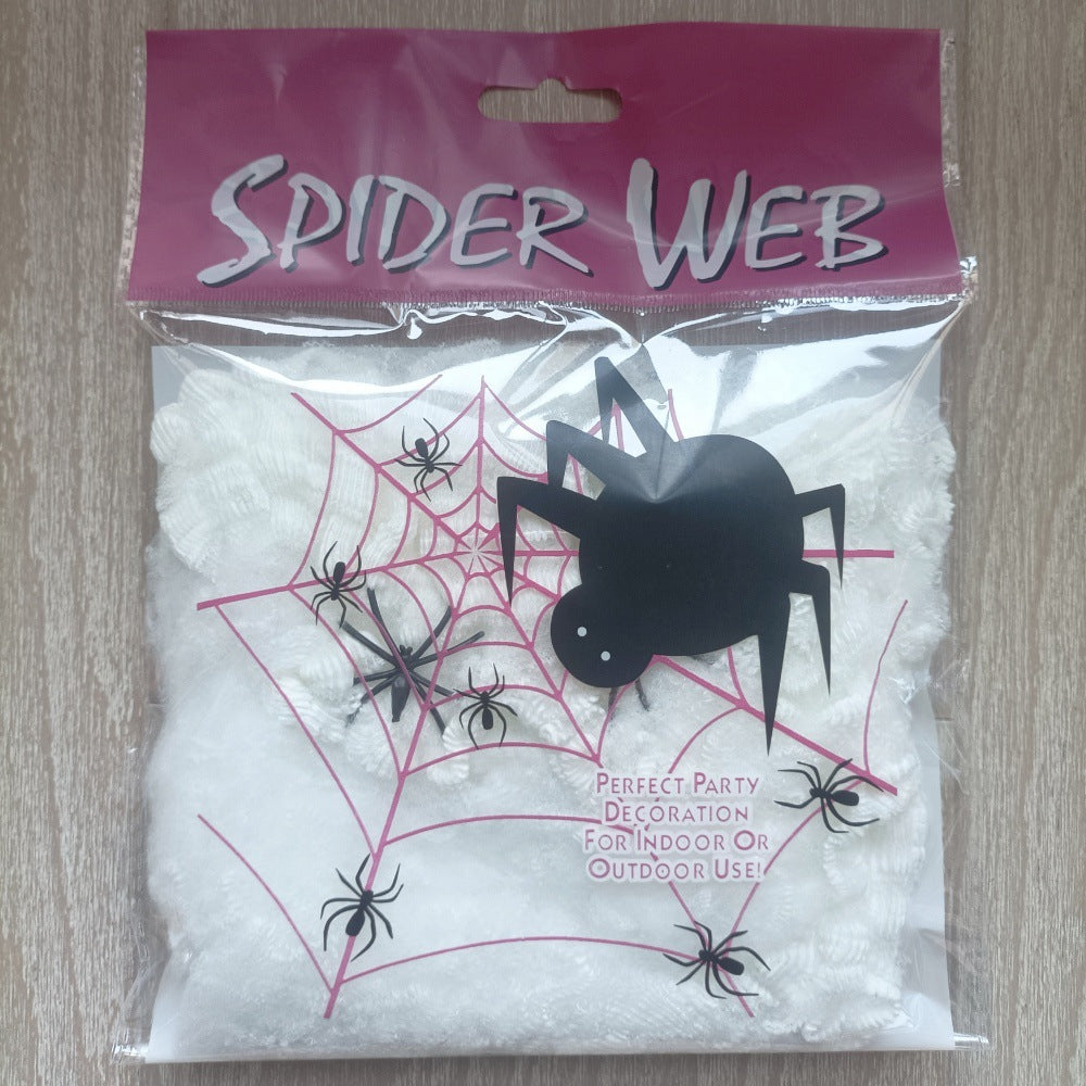 Halloween Decoration Luminous Spider Cotton