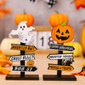Wooden Ornaments Tree-Shaped Ghost Table