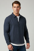 Men's Retro Linen Long-Sleeve Shirt – Relaxed Square Collar - product image 2