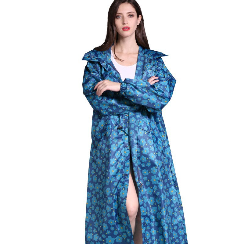 Lightweight Waterproof Long Rain Poncho - Packable Protection