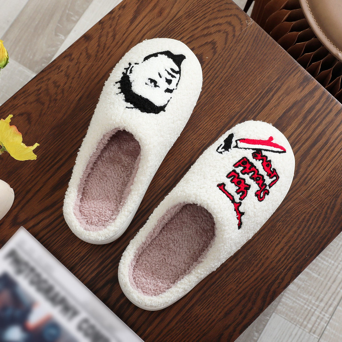 Plush Slippers Funny Design