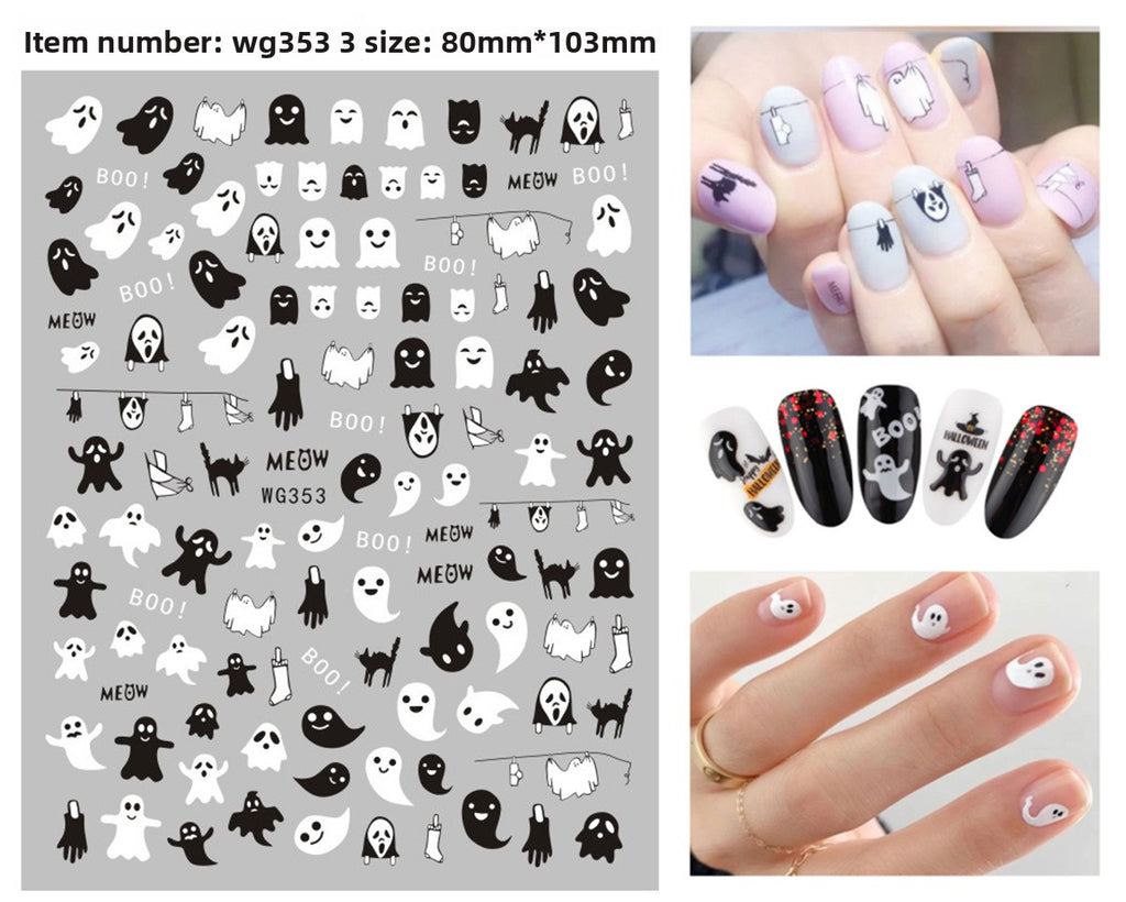 Halloween nail stickers Pack of 4 
