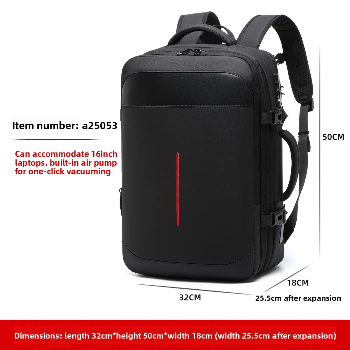 Built in Vacuum-Sealed Backpack