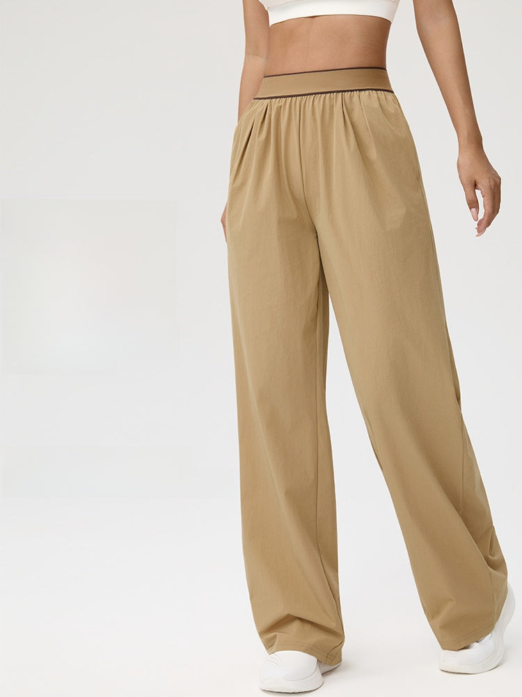 Wide-Leg Sports Pants