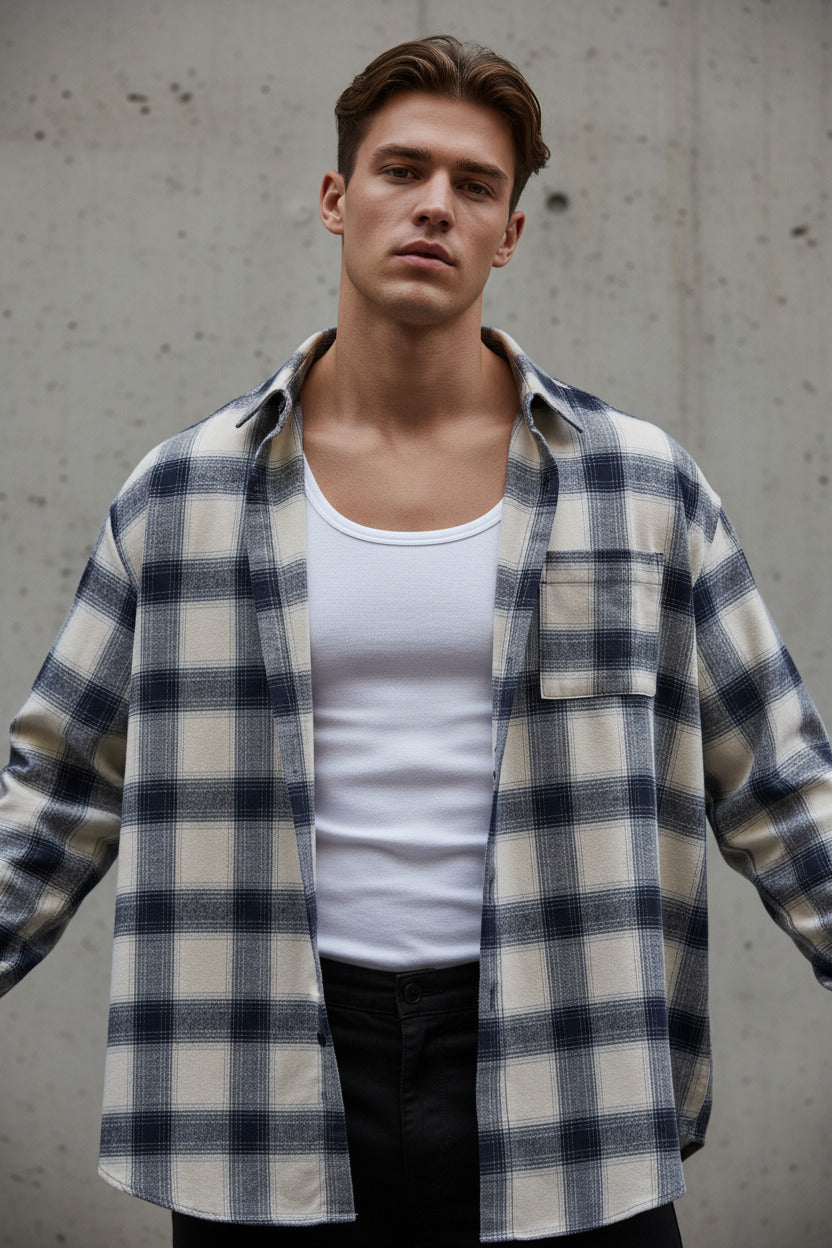 Men's Plaid Long-Sleeve Shirt - product image 6