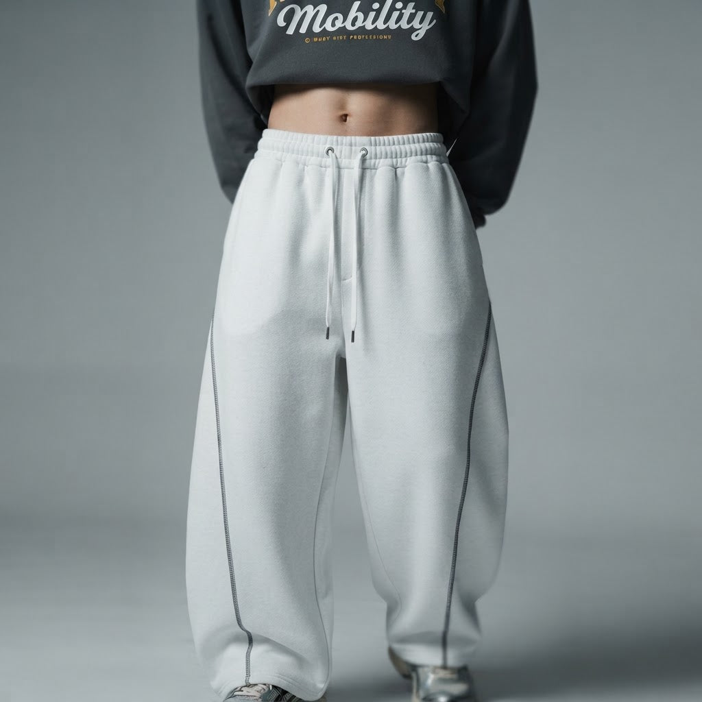Unisex Oversized Flowy Scimitar Streetwear Sweatpants