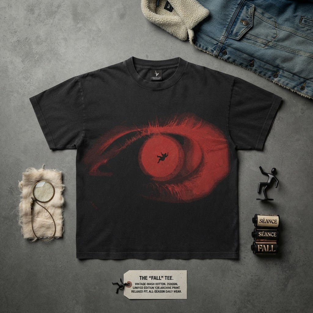 Oversized Y2K Abstract Graphic Print Cotton T-Shirt