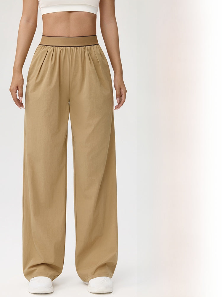 Wide-Leg Sports Pants