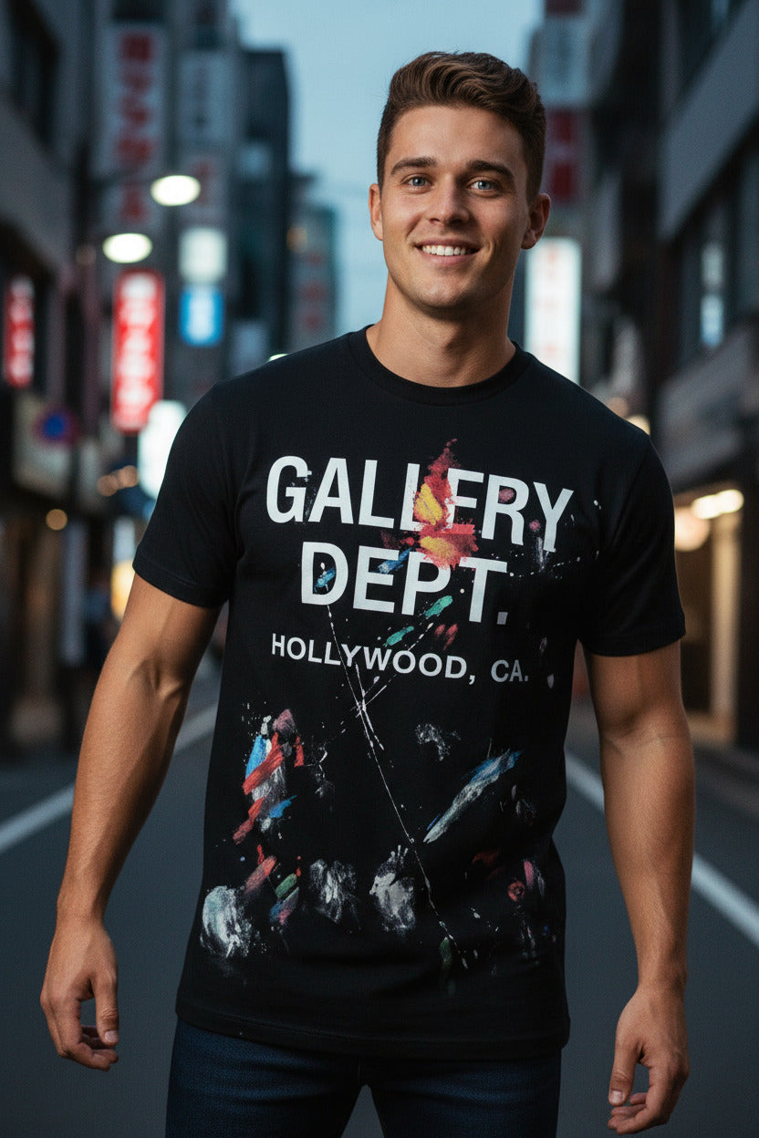 Hand-Painted Graffiti Cotton T-Shirts