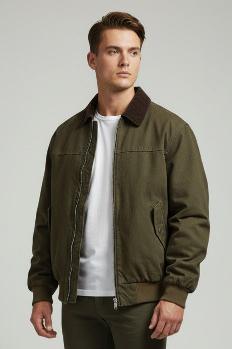 Retro Cotton Flight Jacket