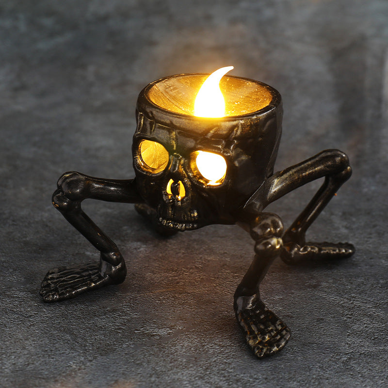 3 Pack Skull Ghost Hand Props Candle Light