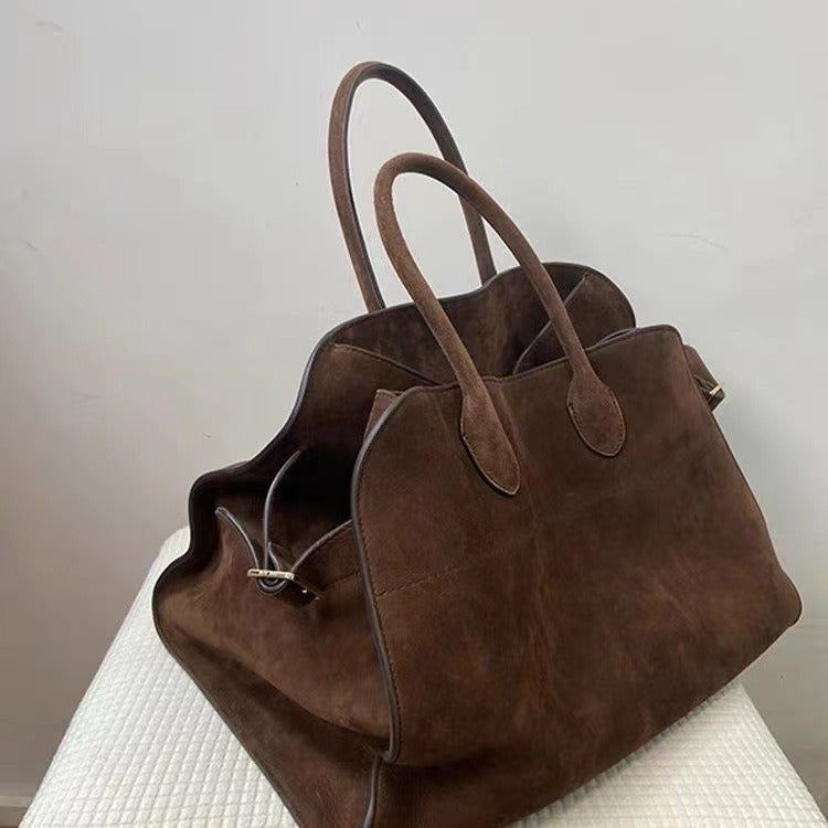 Women's Retro Suede Tote Bag