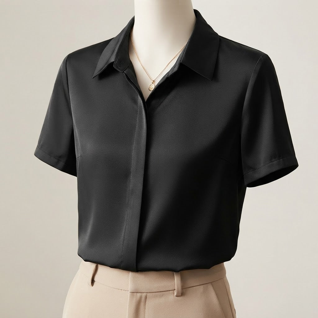 Women's No-Iron Wrinkle-Resistant Professional Formal Shirt