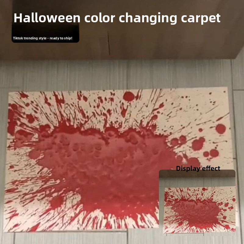 Prank  color-changing carpet spoof props