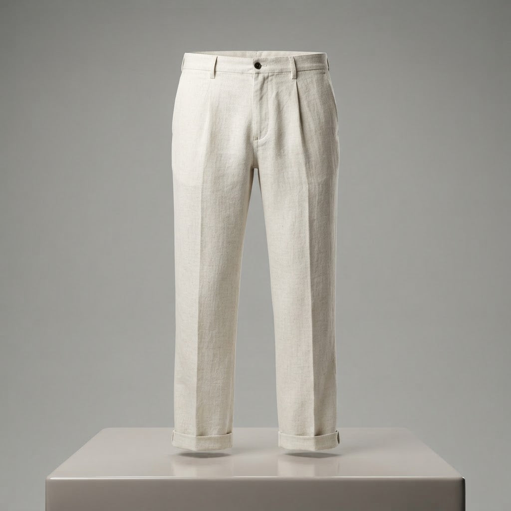 Men's Straight Leg Linen Casual Pants - product image 1