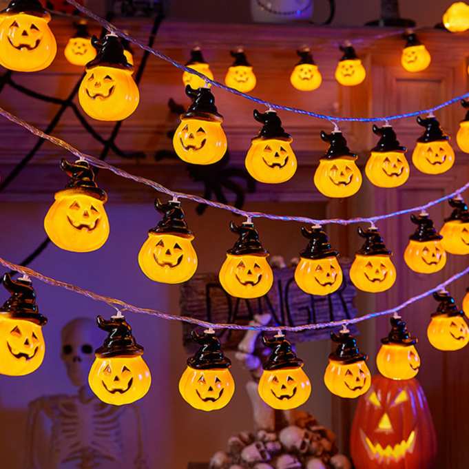 Pumpkin Light String Halloween Thanksgiving Decorative 