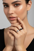 Devil Angel Couple Open Ring Set