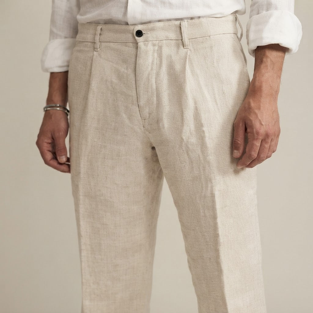 Men's Straight Leg Linen Casual Pants - product image 3