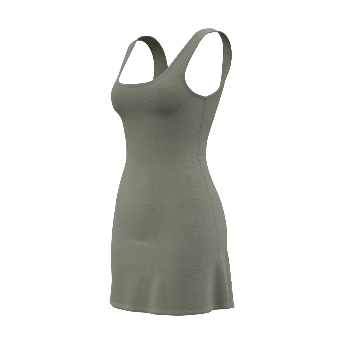 Women's One-piece Sports Tennis Skirt with Chest Pad