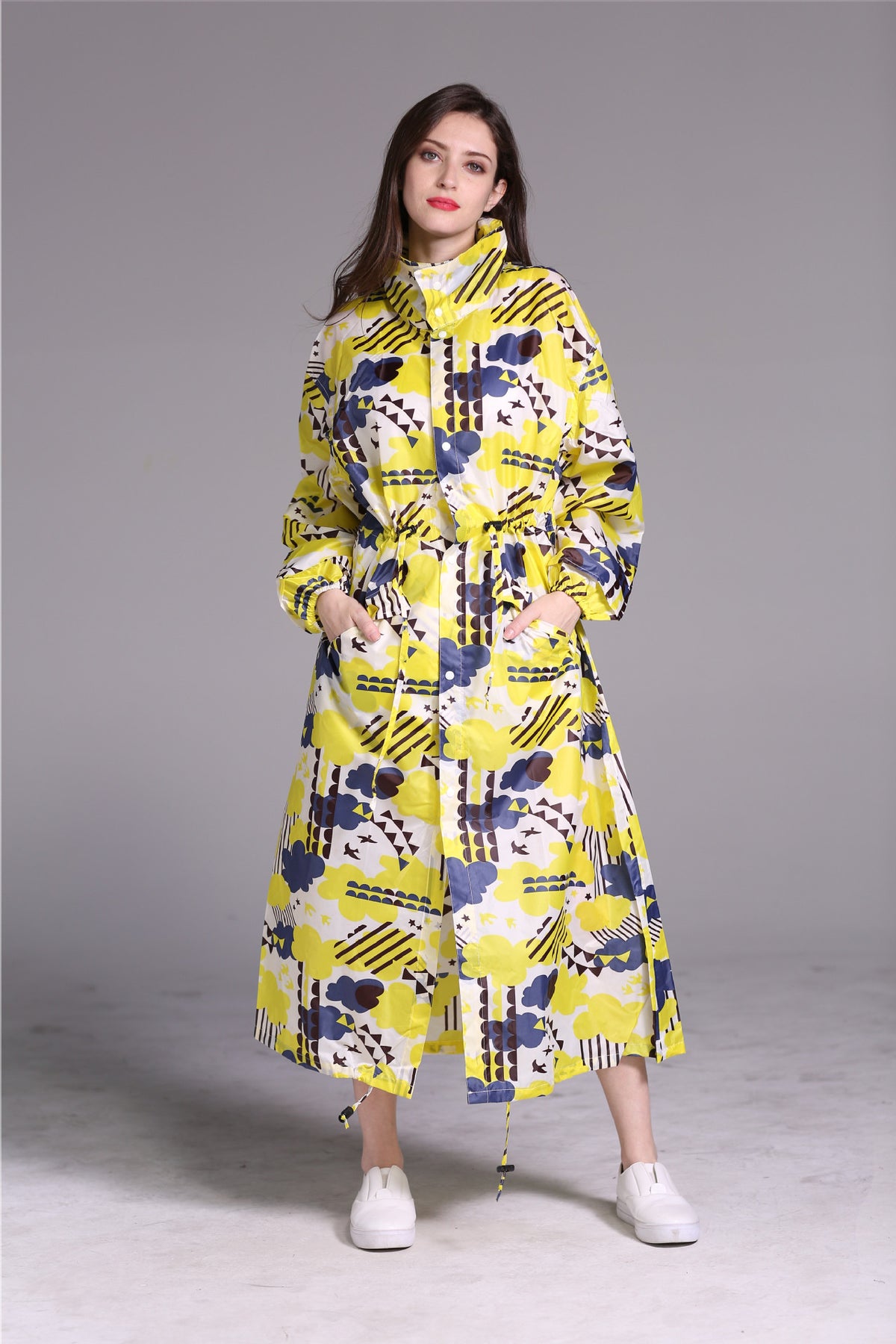 Lightweight Waterproof Long Rain Poncho - Packable Protection