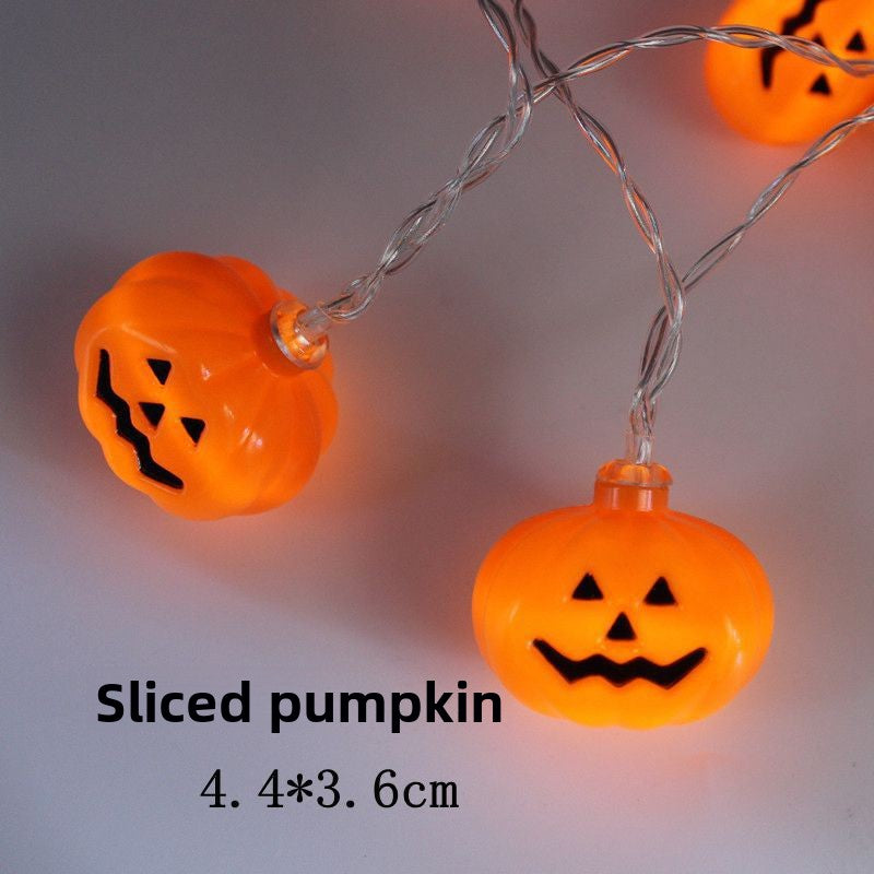 Sliced Pumpkin Halloween Light String Scene Decoration Led