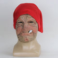 Smoking red turban grandma 